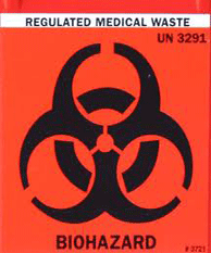 Biohazardous waste symbol