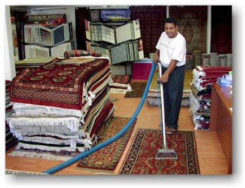 Oriental rug cleaning offsite